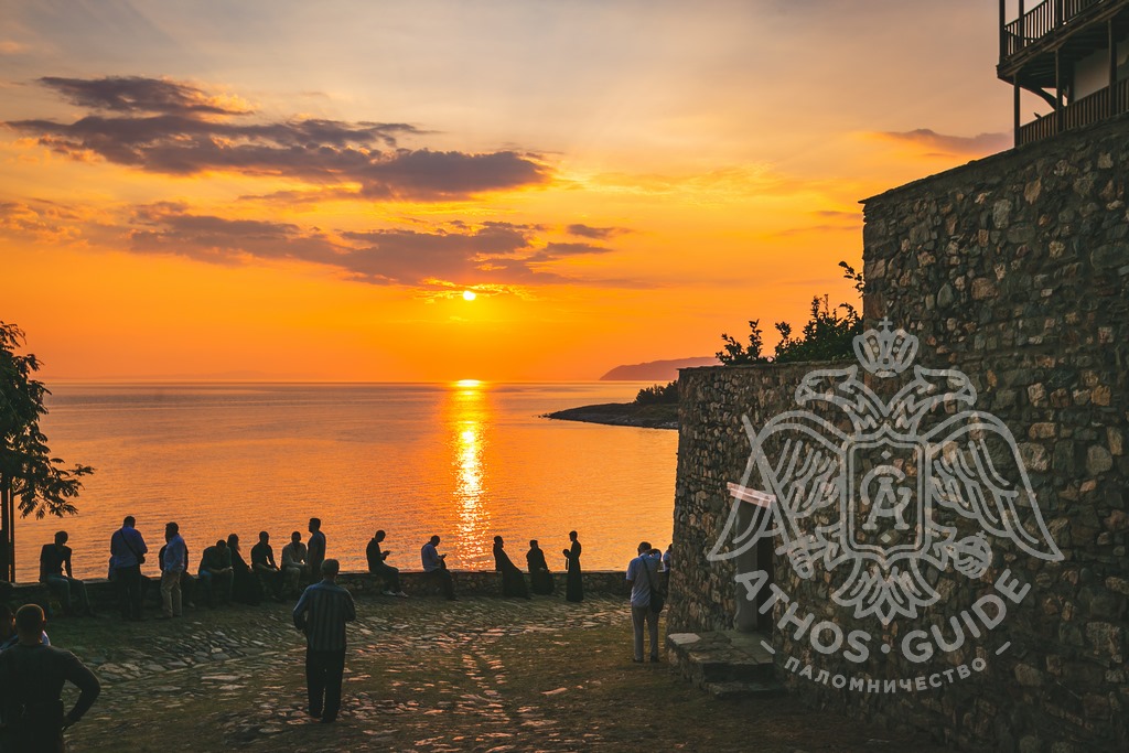 Pilgrims in Mount Athos